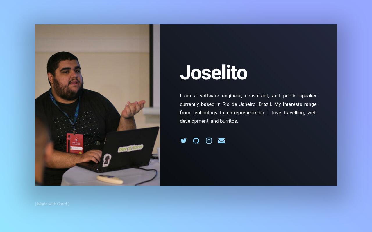 Carrd profile picture for @joselito
